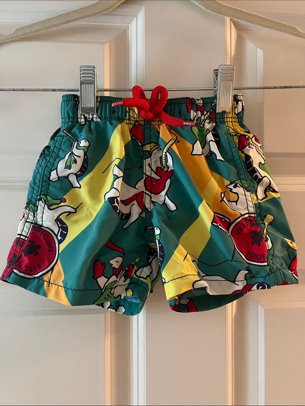 Vilebrequin “Turtles Tour” swim trunks, 2T